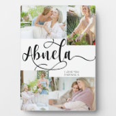 Abuela Calligraphy 4 Photo Tabletop Plaque Fotoplaat (voorkant)