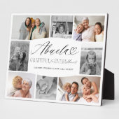 Abuela dankbaar voor elk moment fotocollage fotoplaat (Zijkant)