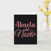 Abuela Del Novio Kaart (Gele Bloem)