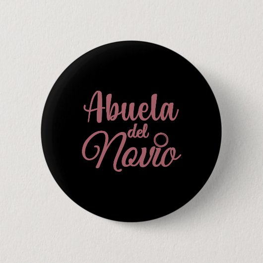 Abuela Del Novio Ronde Button 5,7 Cm (Voorkant)