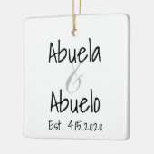 Abuela en Abuelo First Grandchild Ornament (Links)