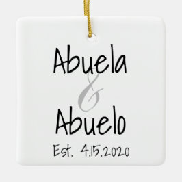Abuela en Abuelo First Grandchild Ornament