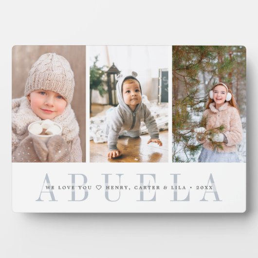Abuela | Foto-collage voor kleinkinderen Fotoplaat (voorkant)