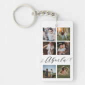 Abuela Gift for Grandma Photo Collage Keepsake Sleutelhanger (Voorkant)