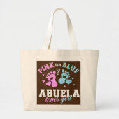 Abuela Grandma Gift voor haar Grote Tote Bag (Voorkant)