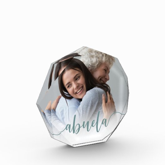 Abuela Grandma Script Overlay Fotoblokken (Links)