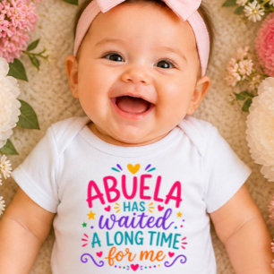 Abuela heeft gewacht Kleurrijke baby body Romper