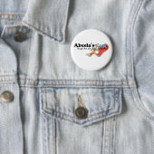 Abuela heeft warme flitsen ronde button 5,7 cm (In situ)