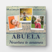 Abuela Kinder kinderen 3 Foto collage Fotoplaat (Voorkant)