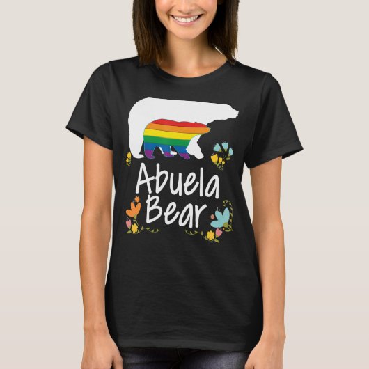 Abuela LGBT Beer Gay Lesbische Pride Regenboog Blo T-shirt (Voorkant)