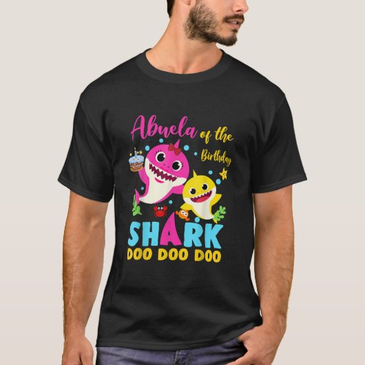 Abuela of the Baby Shark Birthday Abuela Shark TSh T-shirt (Voorkant)