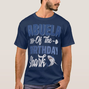 Abuela of the Birthday Boy Shark Ocean Matching Fa T-shirt