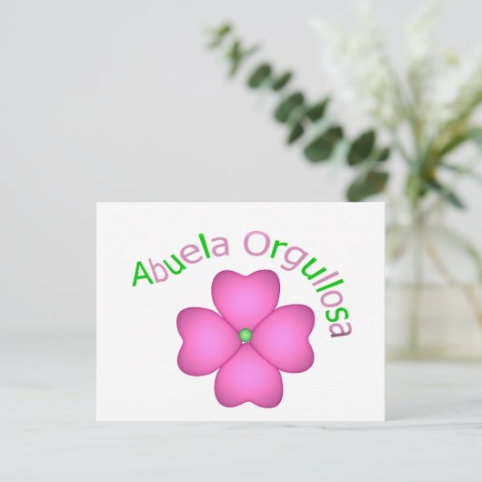 Abuela Orgullosa Briefkaart (Staand voorkant)