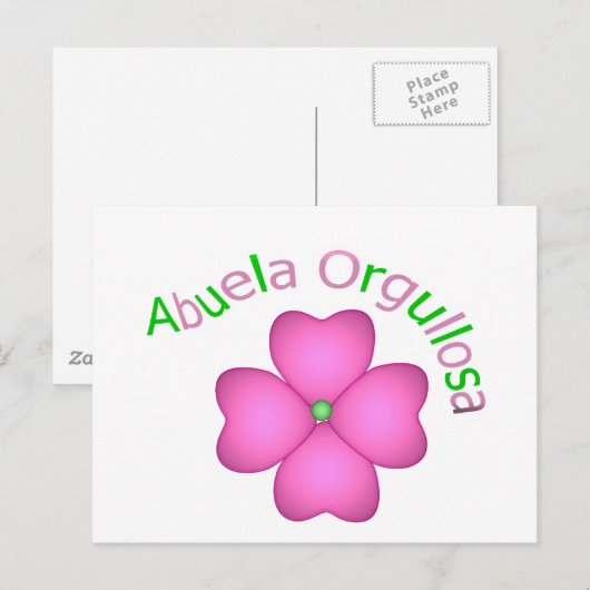Abuela Orgullosa Briefkaart (Voorkant / Achterkant)