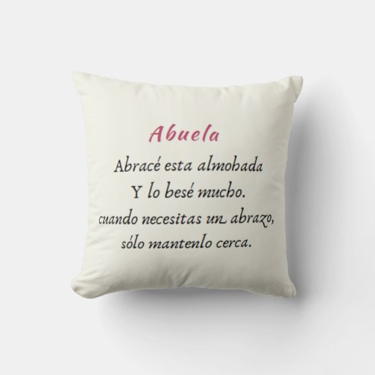 Abuela Pillow Kussen (Voorkant)