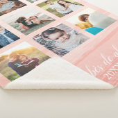 Abuela Pink Ombré Sherpa Blanket Sherpa Deken (3/4)