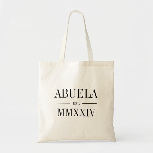 Abuela Romeins jaar vastgesteld Tote Bag (Voorkant)