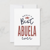 Abuela RSVP Kaartje (Voorkant)