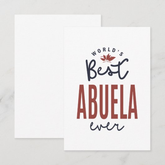 Abuela RSVP Kaartje (Voorkant / Achterkant)