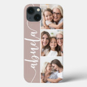 Abuela Script Grandma Photo Collage Case-Mate iPhone Case (Achterkant)