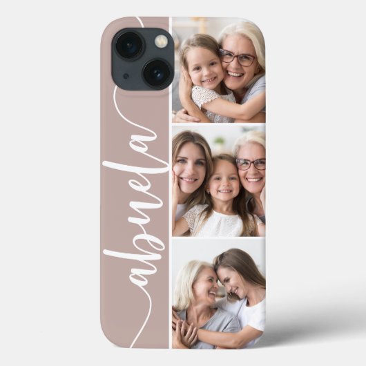 Abuela Script Grandma Photo Collage Case-Mate iPhone Case (Achterkant)