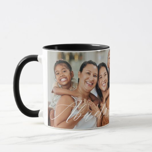 Abuela Script hart dankbaar elk moment foto Mok (Links)