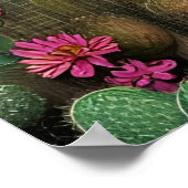 Abuela Surreal Bloemendigitale Kunst Poster (Hoek)