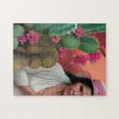 Abuela Surreal Bloemige Digitale Kunst Legpuzzel (Horizontaal)