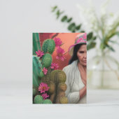 Abuela Surreal Floral Digital Art Briefkaart (Staand voorkant)