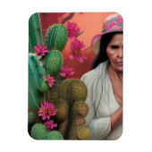 Abuela Surreal Floral Digital Art Magneet (Verticaal)