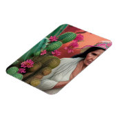 Abuela Surreal Floral Digital Art Magneet (Linkerzijde)