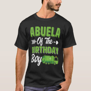 Abuela van de verjaardag jongen vuilniswagen match t-shirt