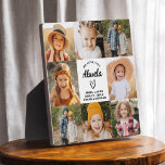 Abuela We Love You Hearts Moderne fotocollage Fotoplaat<br><div class="desc">De Abuela We Love You Heart Modern Photo Collage Plaque is een ontroerend en gepersonaliseerd geschenk dat je liefde voor je grootmoeder laat zien. Deze prachtig ontworpen plaquette is voorzien van een hartvormige fotocollage, zodat u uw favoriete familie afbeeldingen toe te voegen in een moderne en stijlvolle lay-out. Het oprechte...</div>