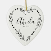 Abuela Year Est. Kerstakeramische versiering Keramisch Ornament (Rechts)