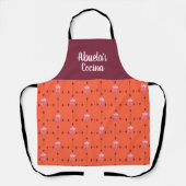 Abuela's Cocina Bohemian Floral Grandma's Kitchen Schort (Voorkant)