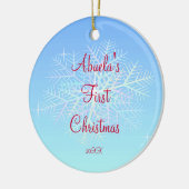Abuela's Eerste Kerstsneeuwvlok Ornament (Links)