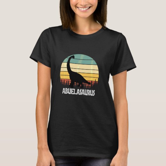 Abuelasaurus Abuela Saurus Abuela Dinosaur T-shirt (Voorkant)
