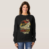 Abuelasaurus Retro T rex dinosaur abuela Family Ma Trui (Voorkant volledig)