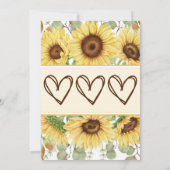 Abuelita Birthday Yellow Sunflower Birthday Kaart (Achterkant)