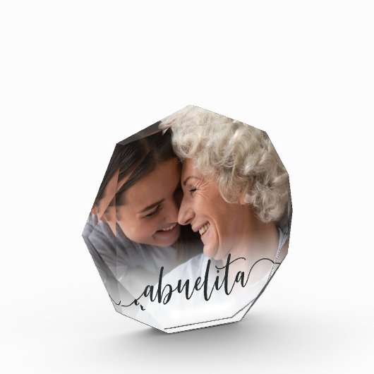 Abuelita Grandma Script Overlay Fotoblokken (Links)