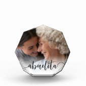 Abuelita Grandma Script Overlay Fotoblokken (Voorkant)