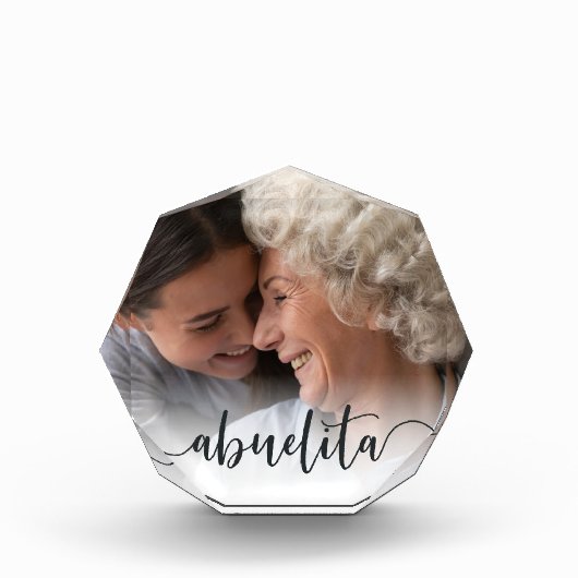 Abuelita Grandma Script Overlay Fotoblokken (Voorkant)