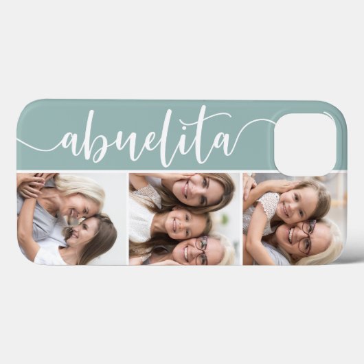 Abuelita Script Grandma Photo Collage Case-Mate iPhone Case (Achterkant (horizontaal))