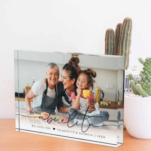 Abuelita Script Overlay | We Love You Fotoblokken