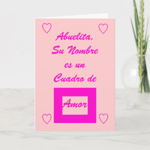 Abuelita, Su Nombre S de V.N. Cuadro DE Amor Bedankkaart
