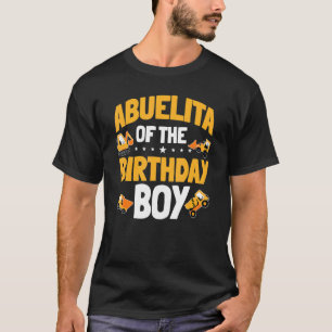 Abuelita van de bouwvakker van de verjaardagsjonge t-shirt
