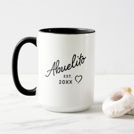 Abuelito Est jaar zwangerschap onthuld & Vaderdag Mok