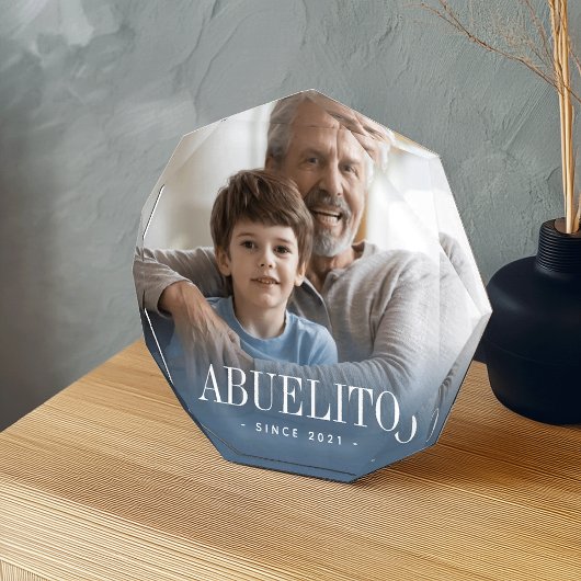 Abuelito Grandpa Jaar ingesteld Fotoblokken
