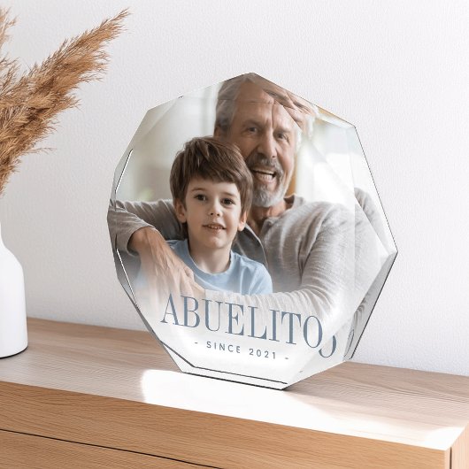 Abuelito Grandpa Jaar ingesteld Fotoblokken