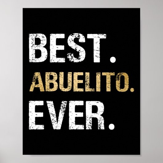 Abuelito ooit grafisch cadeau van kleindochter Gra Poster (Voorkant)